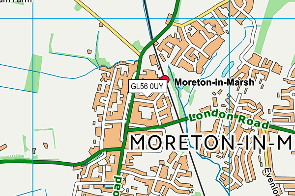 GL56 0UY map - OS VectorMap District (Ordnance Survey) GL56 0UY map - OS VectorMap District (Ordnance Survey)