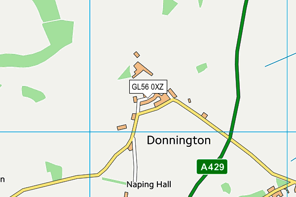 GL56 0XZ map - OS VectorMap District (Ordnance Survey) GL56 0XZ map - OS VectorMap District (Ordnance Survey)