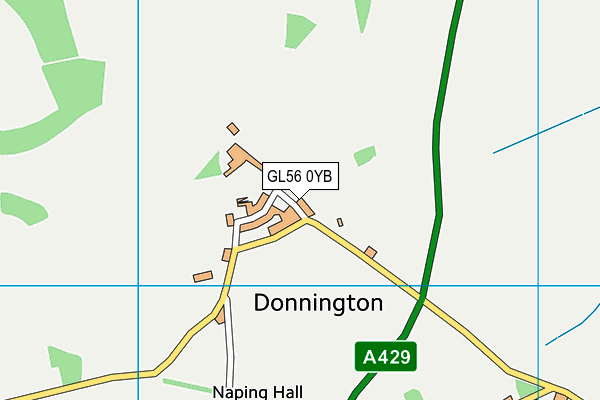 GL56 0YB map - OS VectorMap District (Ordnance Survey) GL56 0YB map - OS VectorMap District (Ordnance Survey)