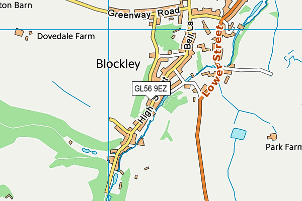 GL56 9EZ map - OS VectorMap District (Ordnance Survey) GL56 9EZ map - OS VectorMap District (Ordnance Survey)