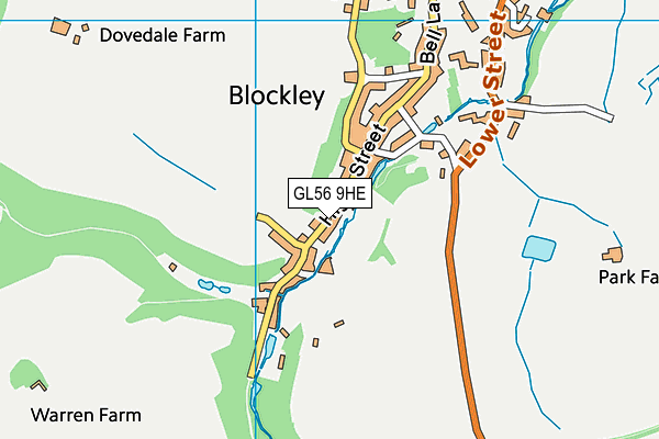 GL56 9HE map - OS VectorMap District (Ordnance Survey) GL56 9HE map - OS VectorMap District (Ordnance Survey)