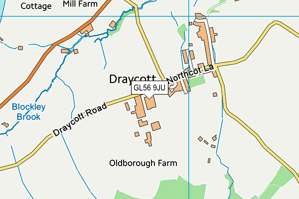 GL56 9JU map - OS VectorMap District (Ordnance Survey) GL56 9JU map - OS VectorMap District (Ordnance Survey)