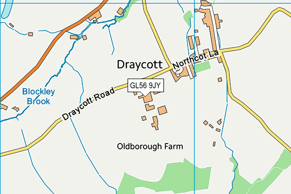 GL56 9JY map - OS VectorMap District (Ordnance Survey) GL56 9JY map - OS VectorMap District (Ordnance Survey)