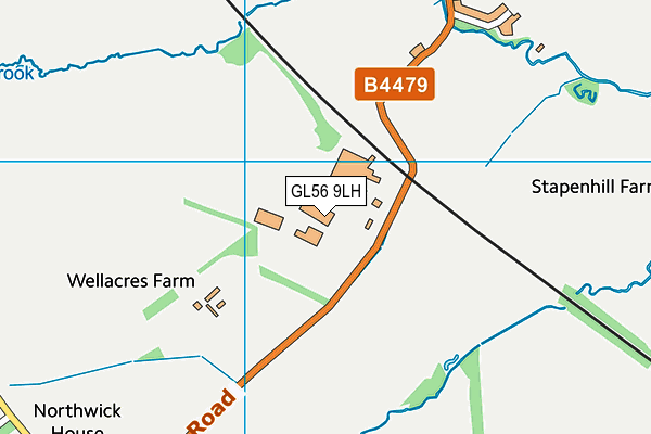 GL56 9LH map - OS VectorMap District (Ordnance Survey) GL56 9LH map - OS VectorMap District (Ordnance Survey)