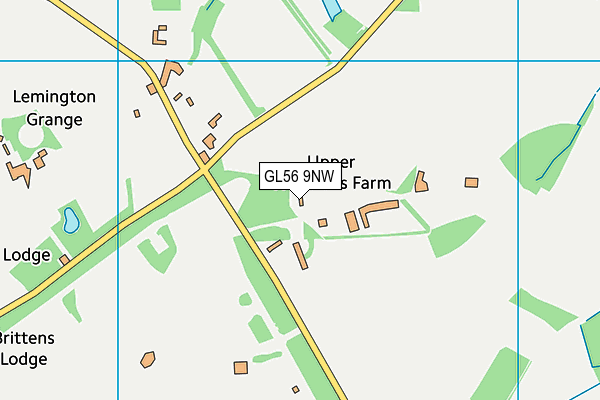 GL56 9NW map - OS VectorMap District (Ordnance Survey) GL56 9NW map - OS VectorMap District (Ordnance Survey)