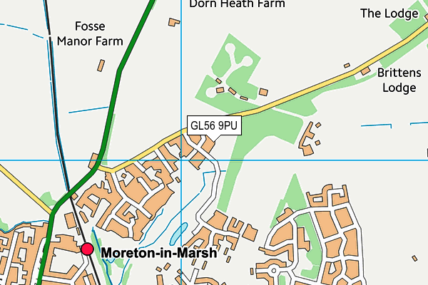 GL56 9PU map - OS VectorMap District (Ordnance Survey) GL56 9PU map - OS VectorMap District (Ordnance Survey)