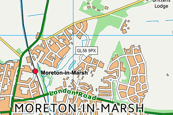 GL56 9PX map - OS VectorMap District (Ordnance Survey) GL56 9PX map - OS VectorMap District (Ordnance Survey)
