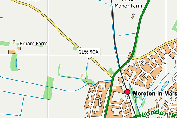 GL56 9QA map - OS VectorMap District (Ordnance Survey) GL56 9QA map - OS VectorMap District (Ordnance Survey)