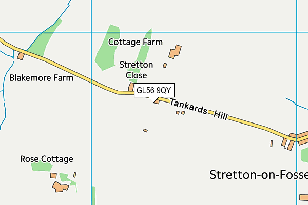 GL56 9QY map - OS VectorMap District (Ordnance Survey) GL56 9QY map - OS VectorMap District (Ordnance Survey)
