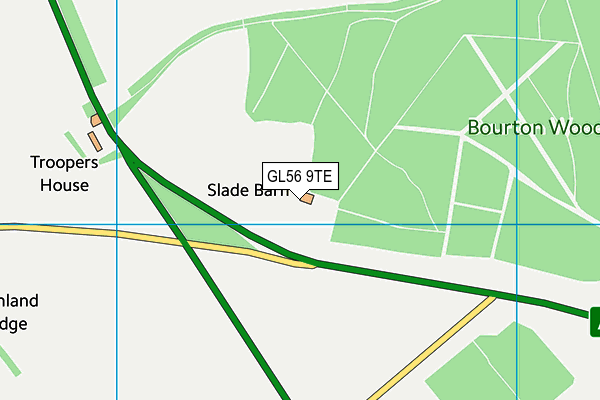 GL56 9TE map - OS VectorMap District (Ordnance Survey) GL56 9TE map - OS VectorMap District (Ordnance Survey)
