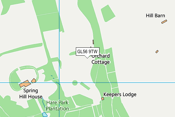GL56 9TW map - OS VectorMap District (Ordnance Survey) GL56 9TW map - OS VectorMap District (Ordnance Survey)