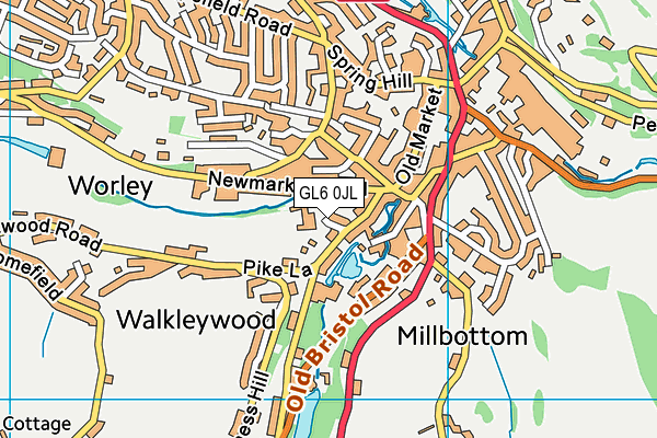 GL6 0JL map - OS VectorMap District (Ordnance Survey) GL6 0JL map - OS VectorMap District (Ordnance Survey)