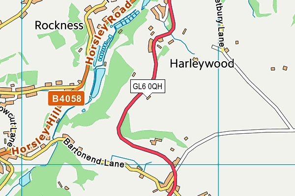 GL6 0QH map - OS VectorMap District (Ordnance Survey) GL6 0QH map - OS VectorMap District (Ordnance Survey)