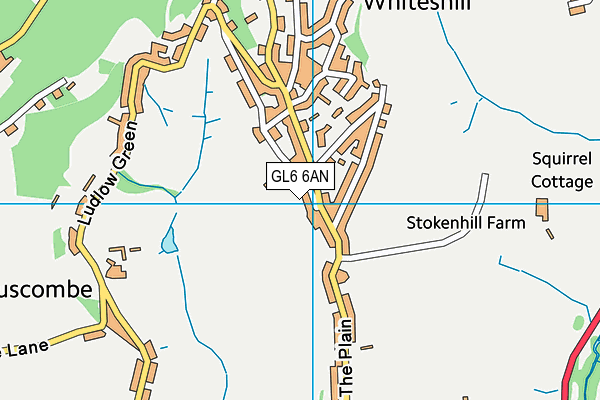 GL6 6AN map - OS VectorMap District (Ordnance Survey) GL6 6AN map - OS VectorMap District (Ordnance Survey)