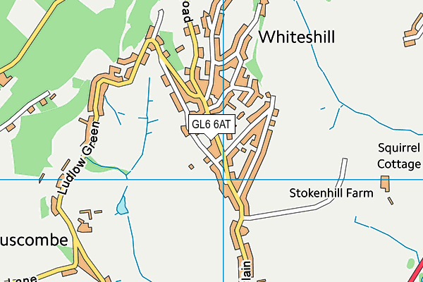GL6 6AT map - OS VectorMap District (Ordnance Survey) GL6 6AT map - OS VectorMap District (Ordnance Survey)