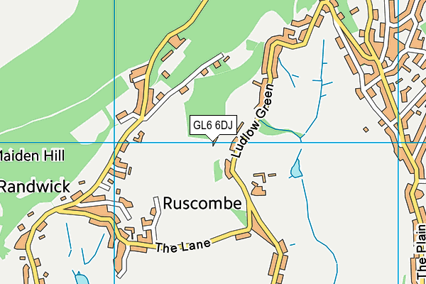 GL6 6DJ map - OS VectorMap District (Ordnance Survey) GL6 6DJ map - OS VectorMap District (Ordnance Survey)
