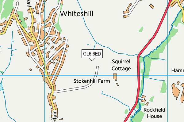GL6 6ED map - OS VectorMap District (Ordnance Survey) GL6 6ED map - OS VectorMap District (Ordnance Survey)