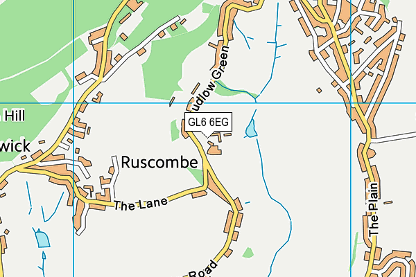 GL6 6EG map - OS VectorMap District (Ordnance Survey) GL6 6EG map - OS VectorMap District (Ordnance Survey)