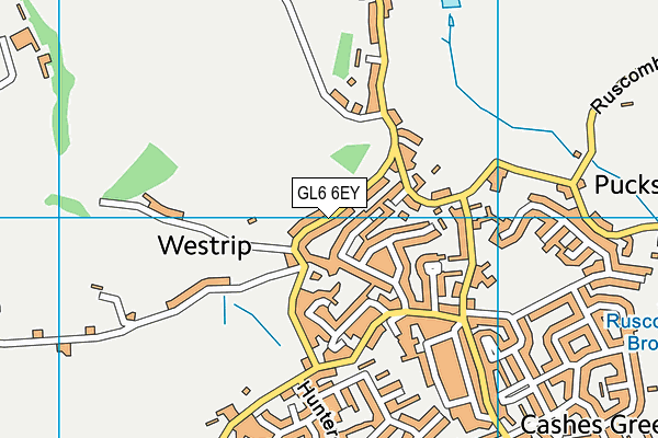 GL6 6EY map - OS VectorMap District (Ordnance Survey) GL6 6EY map - OS VectorMap District (Ordnance Survey)