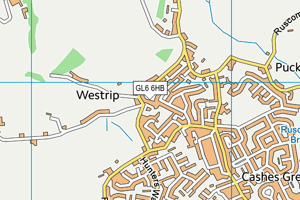 GL6 6HB map - OS VectorMap District (Ordnance Survey) GL6 6HB map - OS VectorMap District (Ordnance Survey)