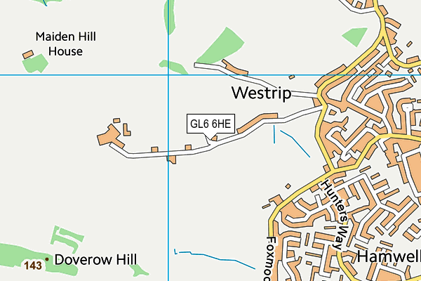 GL6 6HE map - OS VectorMap District (Ordnance Survey) GL6 6HE map - OS VectorMap District (Ordnance Survey)