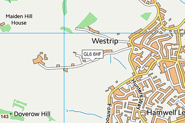 GL6 6HF map - OS VectorMap District (Ordnance Survey) GL6 6HF map - OS VectorMap District (Ordnance Survey)