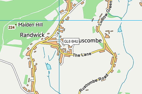 GL6 6HU map - OS VectorMap District (Ordnance Survey) GL6 6HU map - OS VectorMap District (Ordnance Survey)