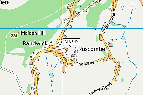 GL6 6HY map - OS VectorMap District (Ordnance Survey) GL6 6HY map - OS VectorMap District (Ordnance Survey)