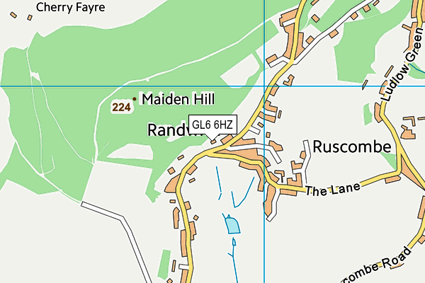 GL6 6HZ map - OS VectorMap District (Ordnance Survey) GL6 6HZ map - OS VectorMap District (Ordnance Survey)