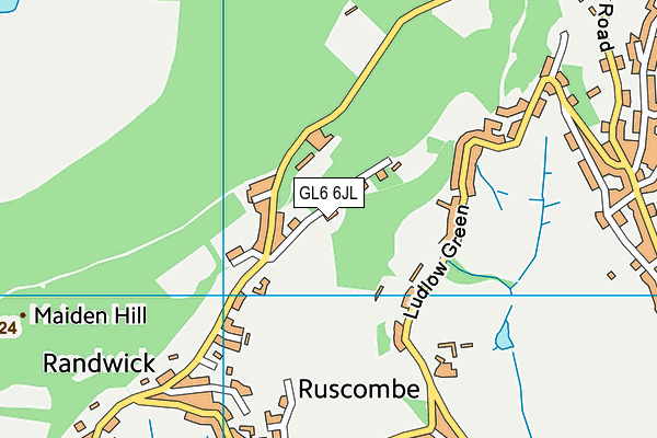 GL6 6JL map - OS VectorMap District (Ordnance Survey) GL6 6JL map - OS VectorMap District (Ordnance Survey)