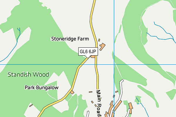 GL6 6JP map - OS VectorMap District (Ordnance Survey) GL6 6JP map - OS VectorMap District (Ordnance Survey)