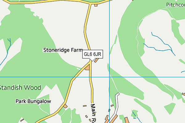 GL6 6JR map - OS VectorMap District (Ordnance Survey) GL6 6JR map - OS VectorMap District (Ordnance Survey)