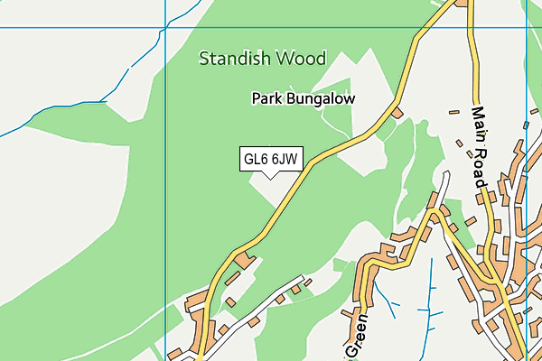 GL6 6JW map - OS VectorMap District (Ordnance Survey) GL6 6JW map - OS VectorMap District (Ordnance Survey)