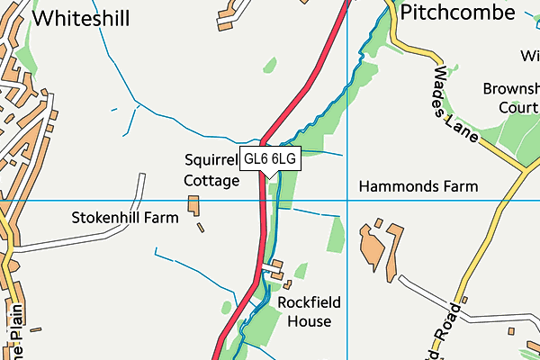 GL6 6LG map - OS VectorMap District (Ordnance Survey) GL6 6LG map - OS VectorMap District (Ordnance Survey)