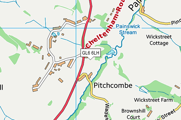 GL6 6LH map - OS VectorMap District (Ordnance Survey) GL6 6LH map - OS VectorMap District (Ordnance Survey)