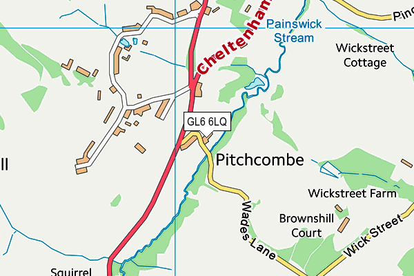 GL6 6LQ map - OS VectorMap District (Ordnance Survey) GL6 6LQ map - OS VectorMap District (Ordnance Survey)
