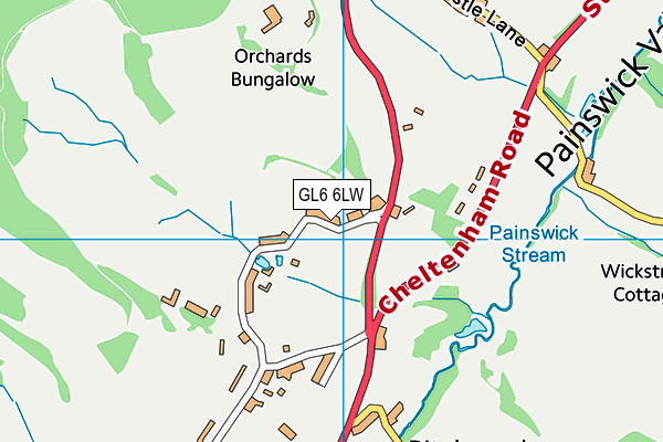 GL6 6LW map - OS VectorMap District (Ordnance Survey) GL6 6LW map - OS VectorMap District (Ordnance Survey)