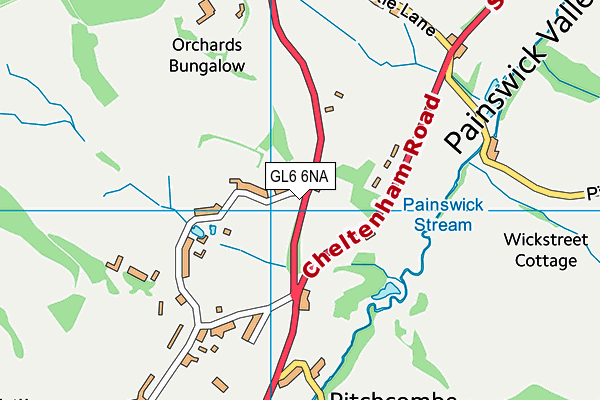 GL6 6NA map - OS VectorMap District (Ordnance Survey) GL6 6NA map - OS VectorMap District (Ordnance Survey)
