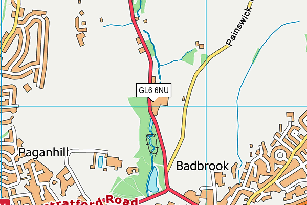 GL6 6NU map - OS VectorMap District (Ordnance Survey) GL6 6NU map - OS VectorMap District (Ordnance Survey)