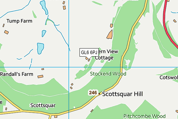 GL6 6PJ map - OS VectorMap District (Ordnance Survey) GL6 6PJ map - OS VectorMap District (Ordnance Survey)