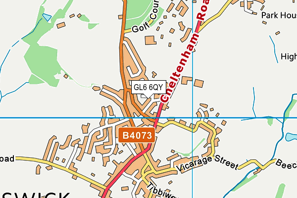 GL6 6QY map - OS VectorMap District (Ordnance Survey) GL6 6QY map - OS VectorMap District (Ordnance Survey)