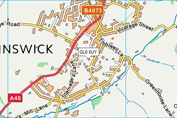 GL6 6UY map - OS VectorMap District (Ordnance Survey) GL6 6UY map - OS VectorMap District (Ordnance Survey)
