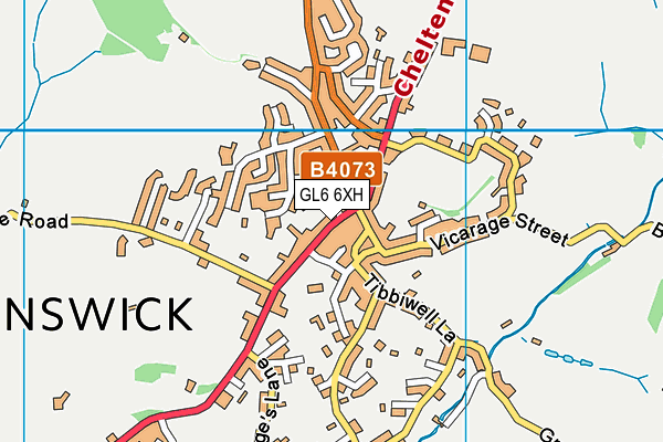 GL6 6XH map - OS VectorMap District (Ordnance Survey)