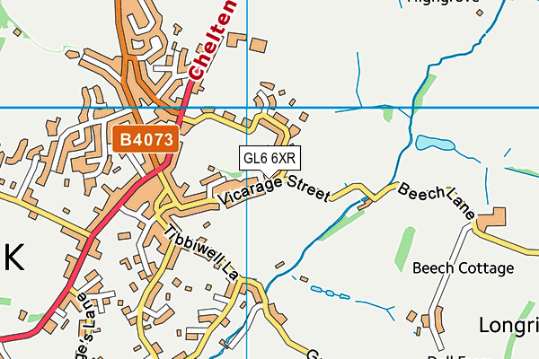 GL6 6XR map - OS VectorMap District (Ordnance Survey) GL6 6XR map - OS VectorMap District (Ordnance Survey)
