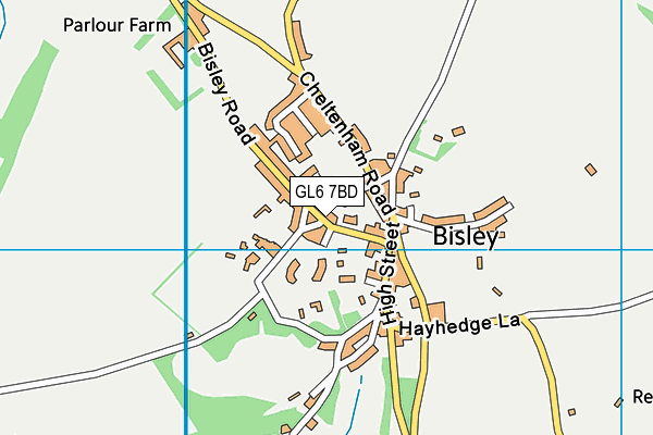 GL6 7BD map - OS VectorMap District (Ordnance Survey) GL6 7BD map - OS VectorMap District (Ordnance Survey)