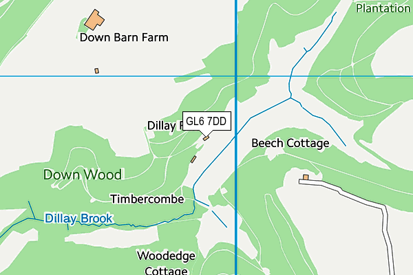 GL6 7DD map - OS VectorMap District (Ordnance Survey) GL6 7DD map - OS VectorMap District (Ordnance Survey)