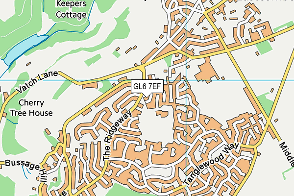 GL6 7EF map - OS VectorMap District (Ordnance Survey) GL6 7EF map - OS VectorMap District (Ordnance Survey)