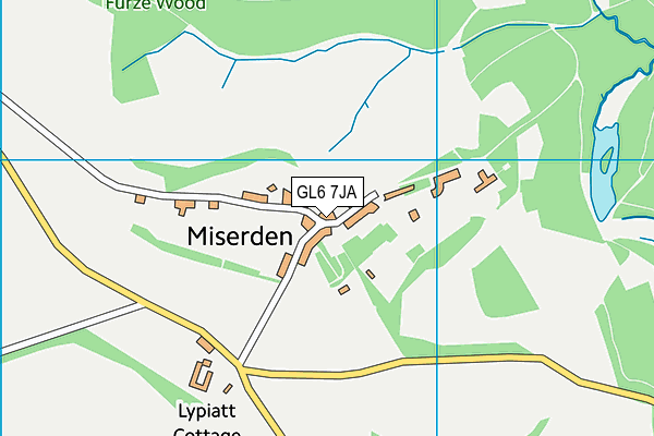 GL6 7JA map - OS VectorMap District (Ordnance Survey) GL6 7JA map - OS VectorMap District (Ordnance Survey)