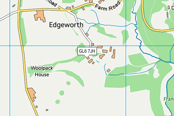 GL6 7JH map - OS VectorMap District (Ordnance Survey) GL6 7JH map - OS VectorMap District (Ordnance Survey)