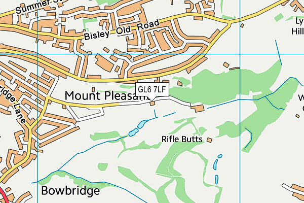 GL6 7LF map - OS VectorMap District (Ordnance Survey)